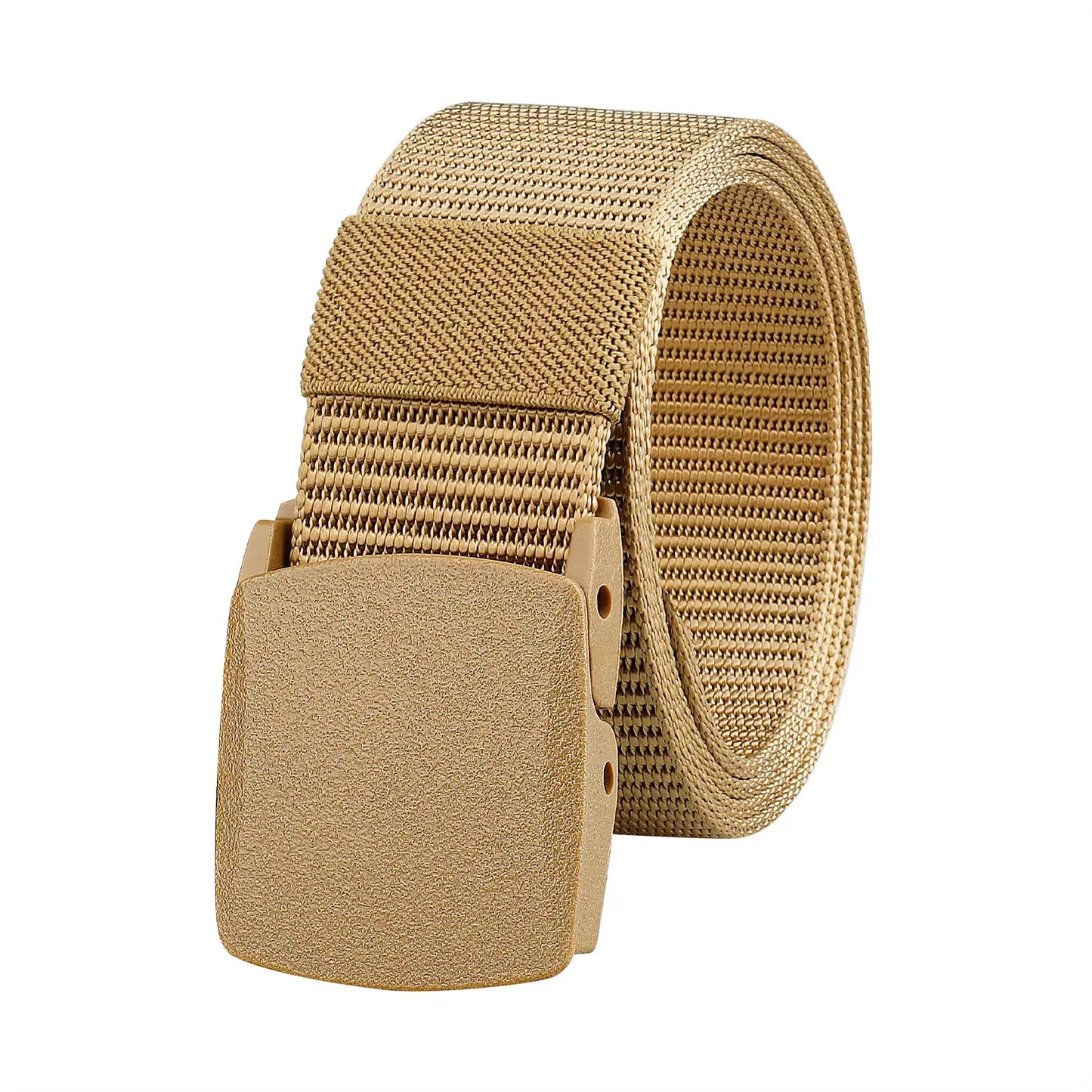 Canvas belt for men and women, tactical style, made of nylon, without metal.