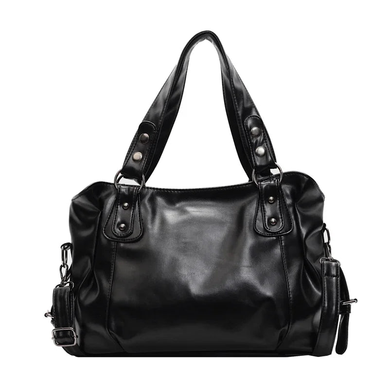 Stylish, large-capacity retro women's shoulder/crossbody bag
