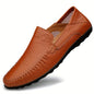 Comfortable, breathable men's shoes with visible stitching