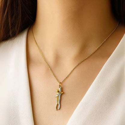 Love Symbol Hug Pendant Necklace – Sophisticated and Elegant