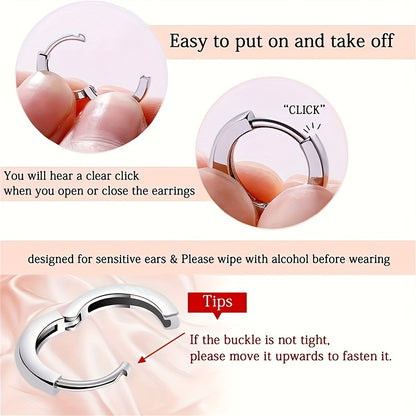 18K gold-plated stud earrings with a pendant set with round or oval-cut stones - Women's jewelry
