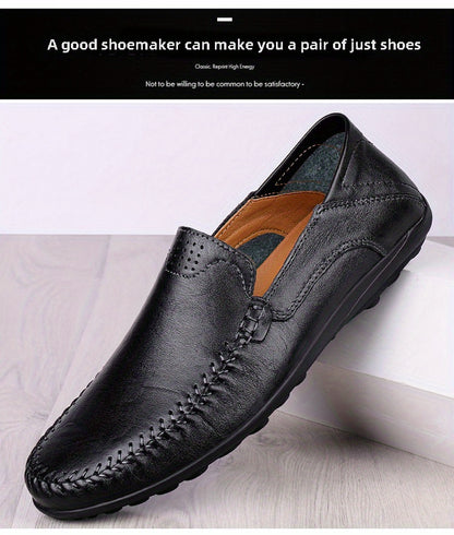 Comfortable, breathable men's shoes with visible stitching