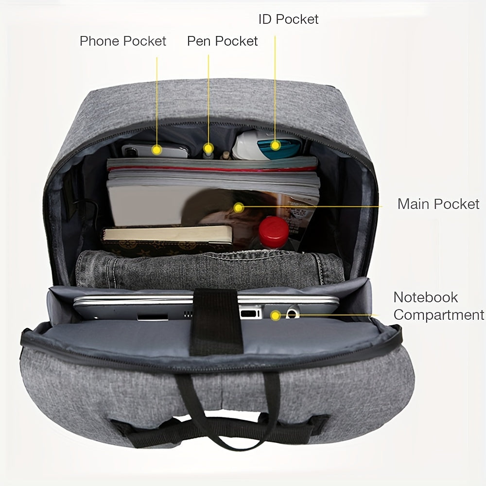 Men's Anti-theft Backpack for Laptop with Large Capacity * Shoulder Bag for Travel and Business
