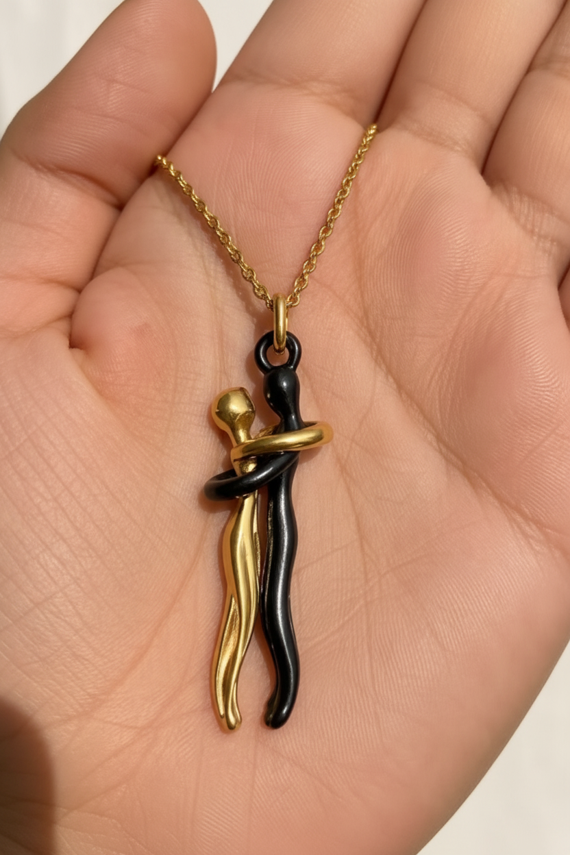 Love Symbol Hug Pendant Necklace – Sophisticated and Elegant