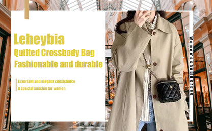 Small women's crossbody bag with a chain strap