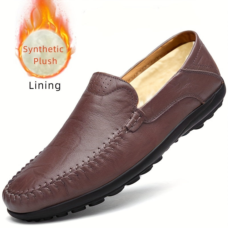 Comfortable, breathable men's shoes with visible stitching