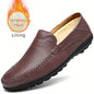 Comfortable, breathable men's shoes with visible stitching