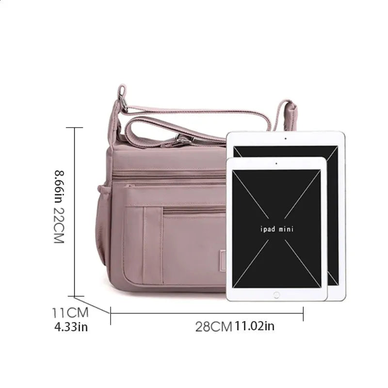 Women's Waterproof Nylon Crossbody Bag