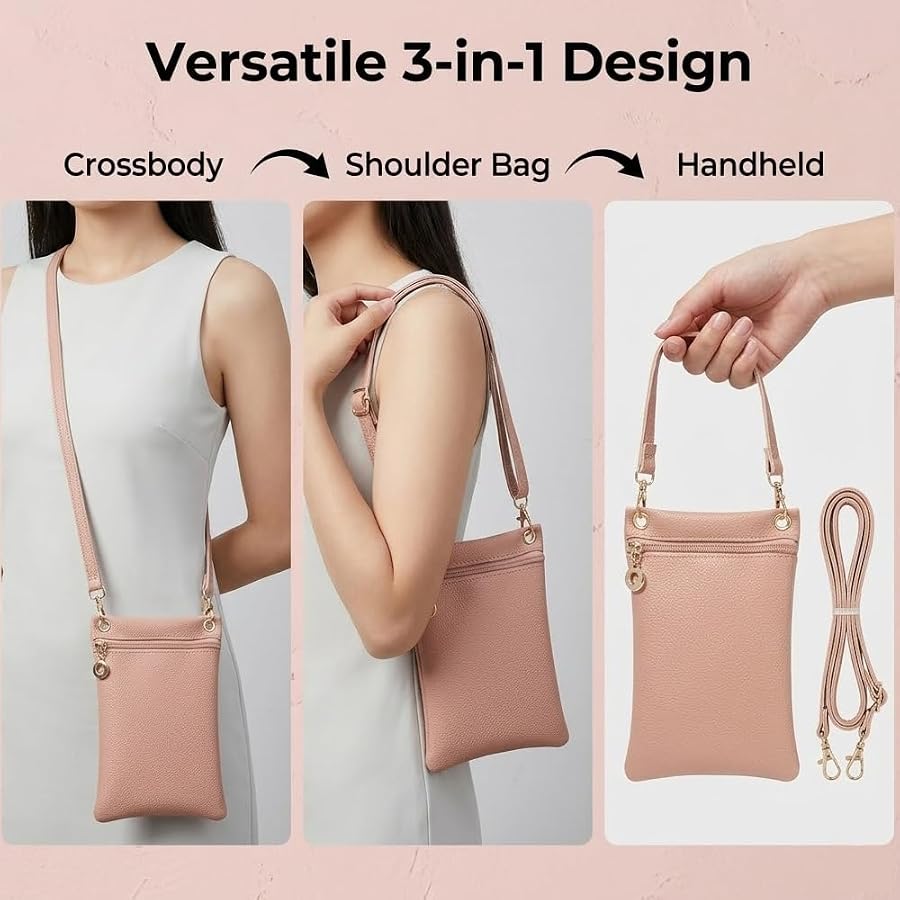 Women's Crossbody/Handbag, with cell phone, document, and card holder, modern and elegant