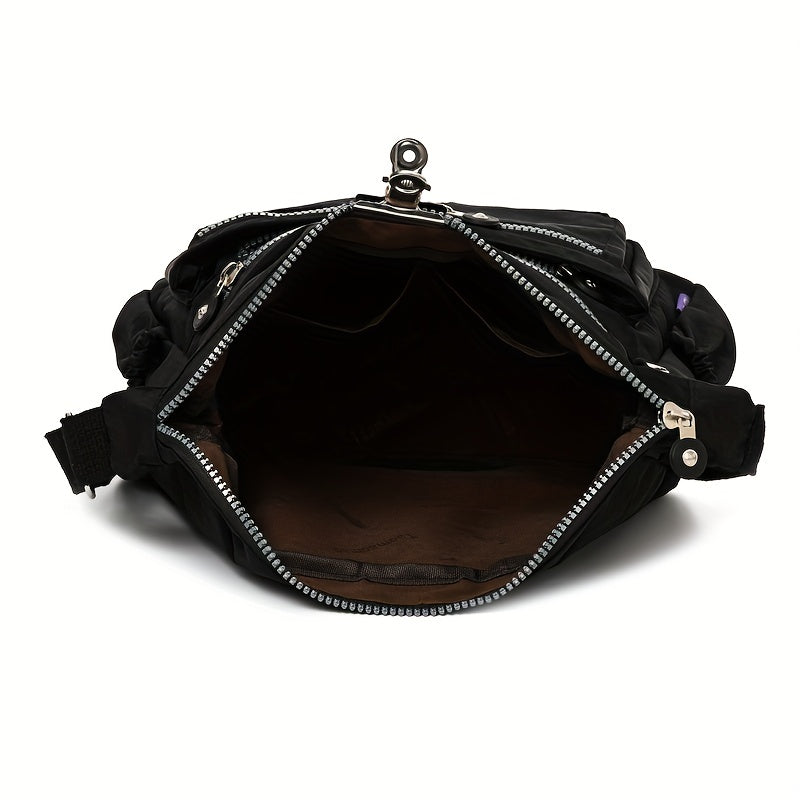 Women's nylon shoulder/crossbody bag