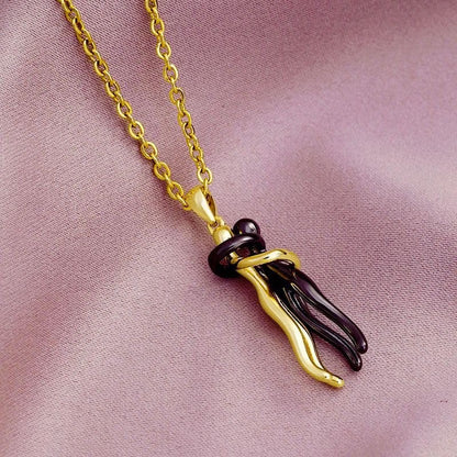Love Symbol Hug Pendant Necklace – Sophisticated and Elegant
