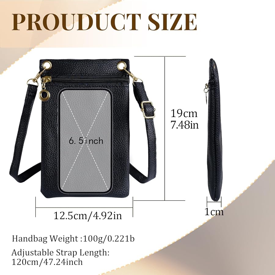 Women's Crossbody/Handbag, with cell phone, document, and card holder, modern and elegant