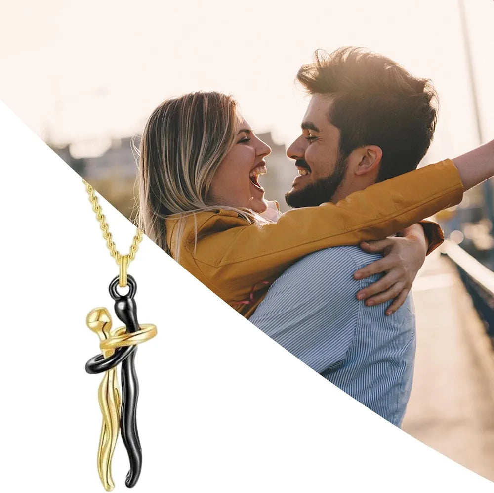 Love Symbol Hug Pendant Necklace – Sophisticated and Elegant