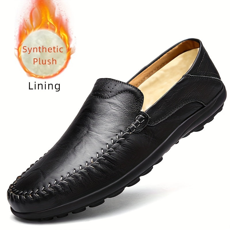 Comfortable, breathable men's shoes with visible stitching