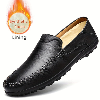 Comfortable, breathable men's shoes with visible stitching