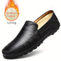 Comfortable, breathable men's shoes with visible stitching