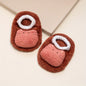 Non-slip children's socks with animal prints