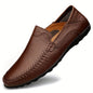 Comfortable, breathable men's shoes with visible stitching