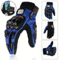 Unisex gloves for motorcycling, cycling, off-road riding, and other sports; breathable and featuring touchscreen-compatible fingertips