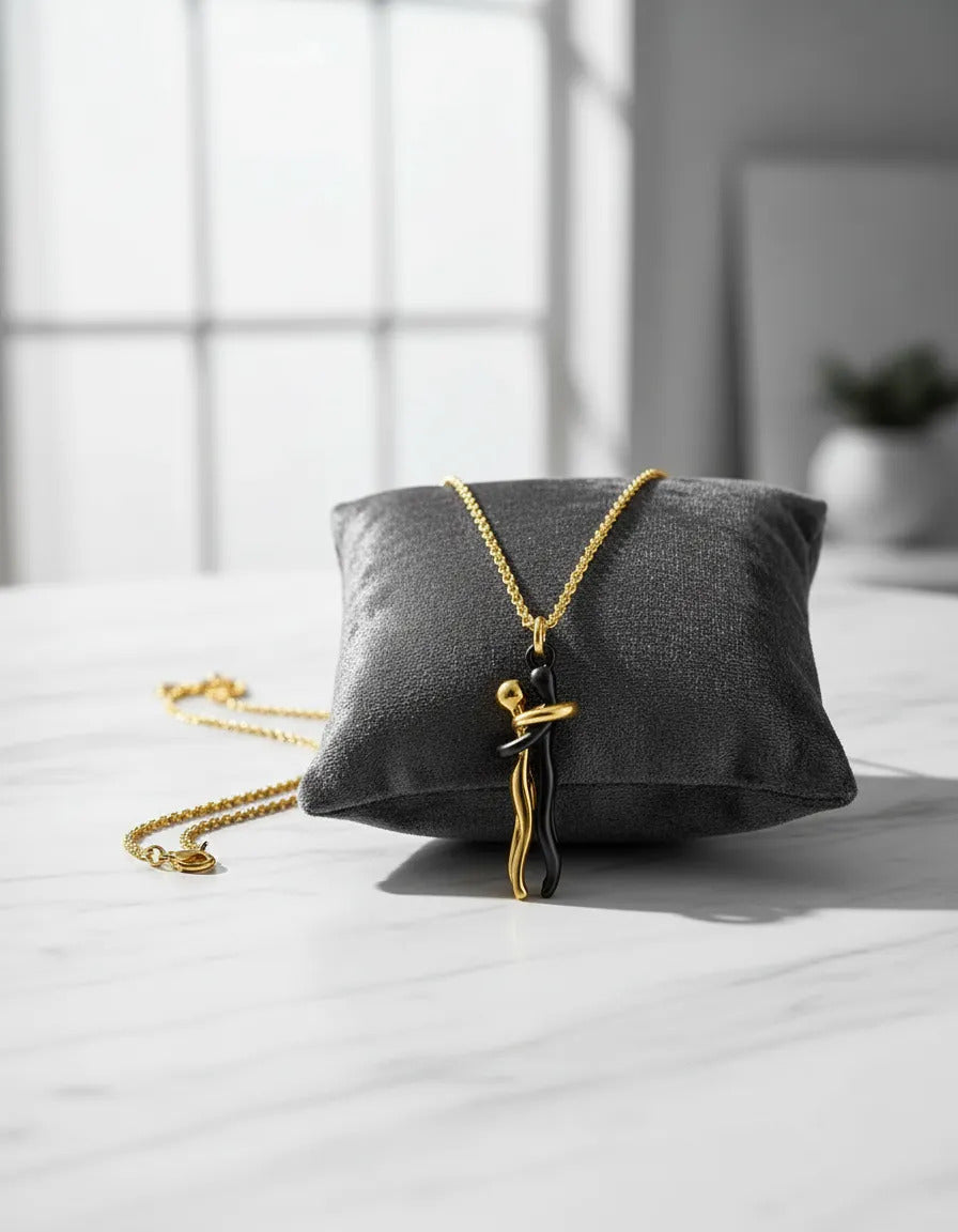 Love Symbol Hug Pendant Necklace – Sophisticated and Elegant
