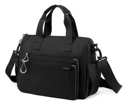 High-quality men's shoulder bag, crossbody, messenger style or executive bag in nylon, large and small sizes.