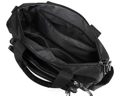 High-quality men's shoulder bag, crossbody, messenger style or executive bag in nylon, large and small sizes.