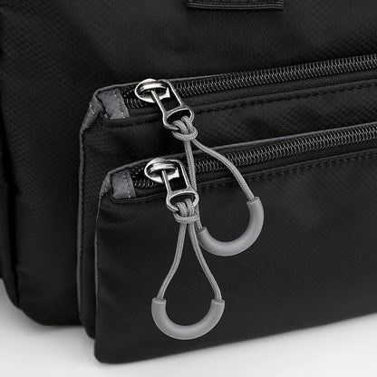 High-quality men's shoulder bag, crossbody, messenger style or executive bag in nylon, large and small sizes.