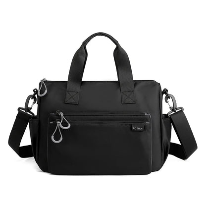 High-quality men's shoulder bag, crossbody, messenger style or executive bag in nylon, large and small sizes.
