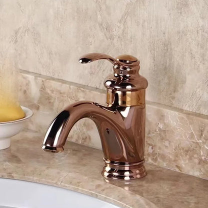 Crane 6-inch antique brass lavatory faucet