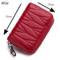 Women's wallet in genuine leather with RFID for card