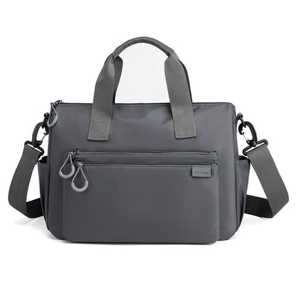 High-quality men's shoulder bag, crossbody, messenger style or executive bag in nylon, large and small sizes.