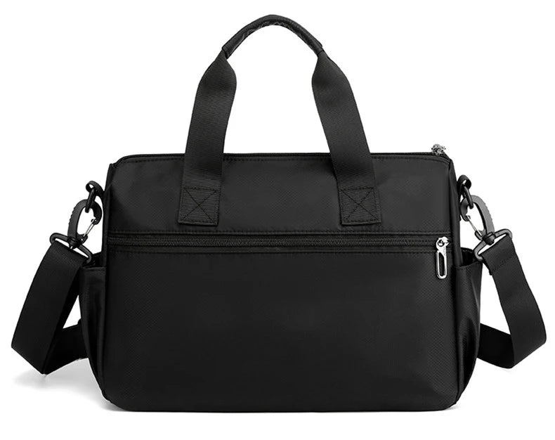 High-quality men's shoulder bag, crossbody, messenger style or executive bag in nylon, large and small sizes.