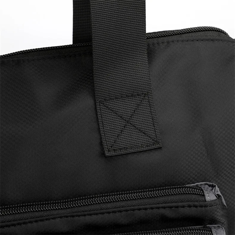 High-quality men's shoulder bag, crossbody, messenger style or executive bag in nylon, large and small sizes.