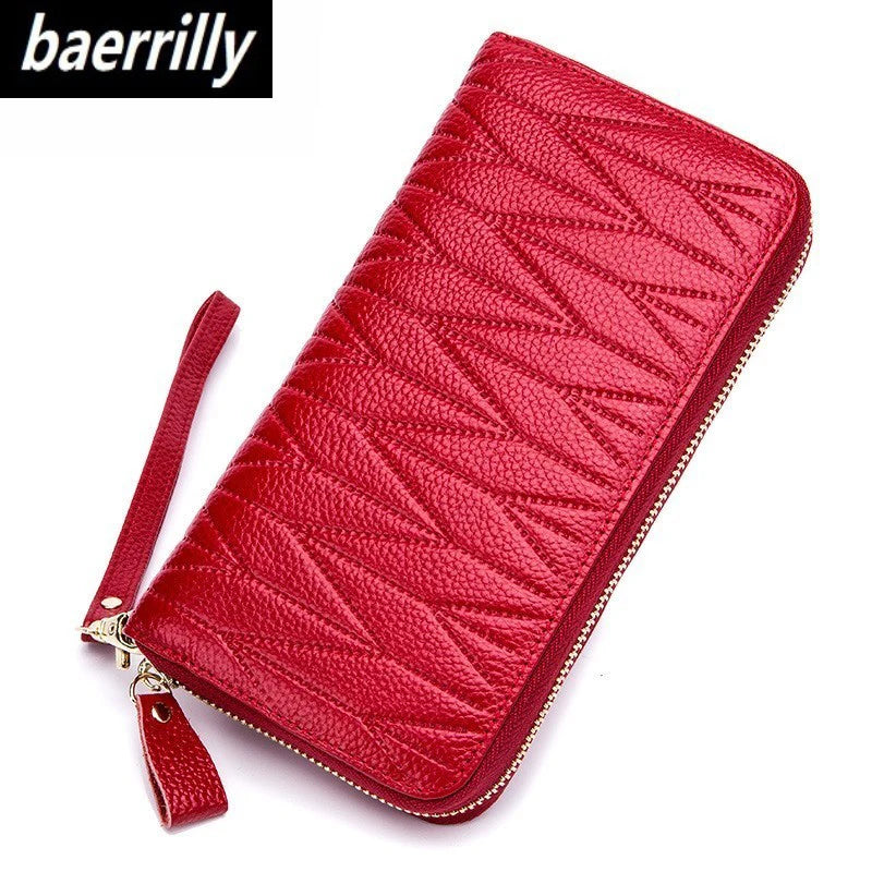 Women's wallet in genuine leather with RFID for card