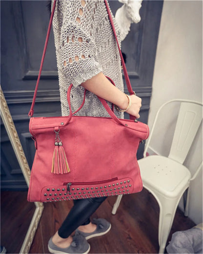 High-quality women's leather handbag