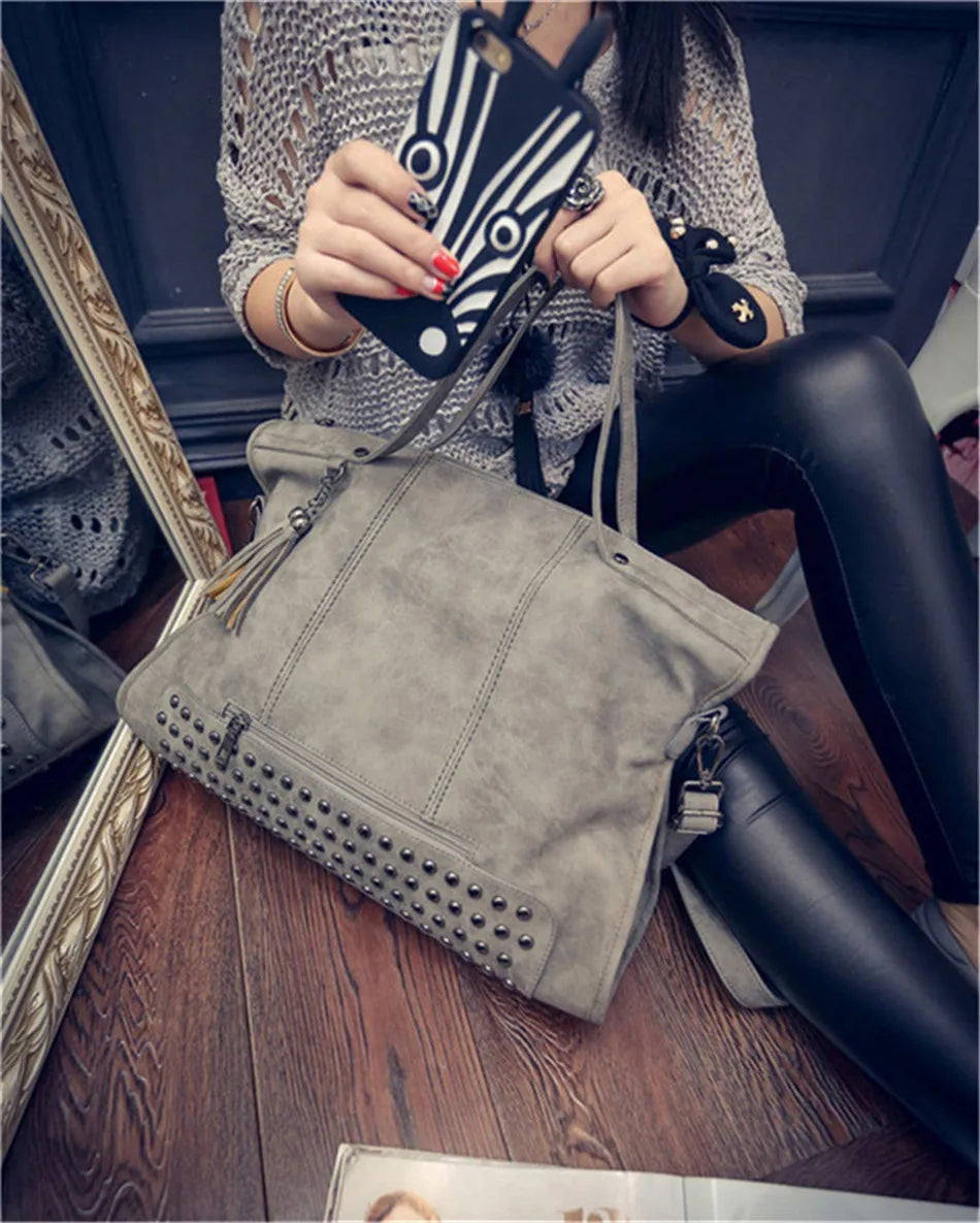 High-quality women's leather handbag