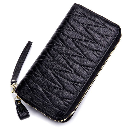 Women's wallet in genuine leather with RFID for card