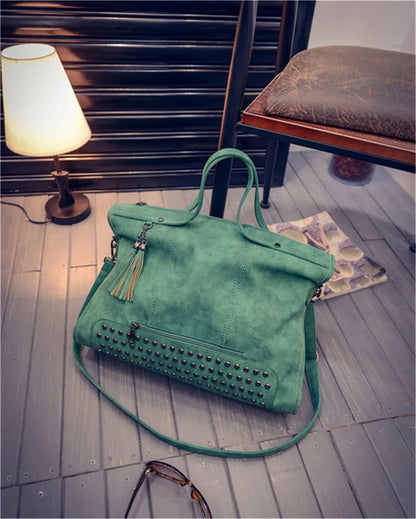 High-quality women's leather handbag