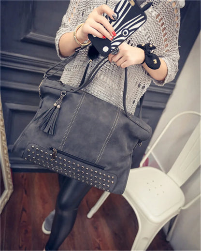 High-quality women's leather handbag