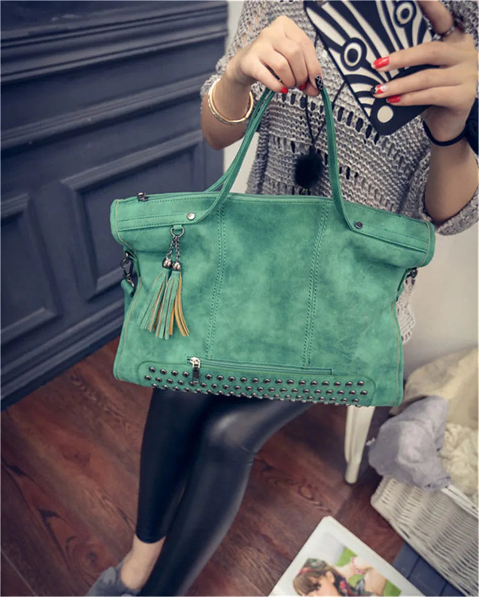 High-quality women's leather handbag