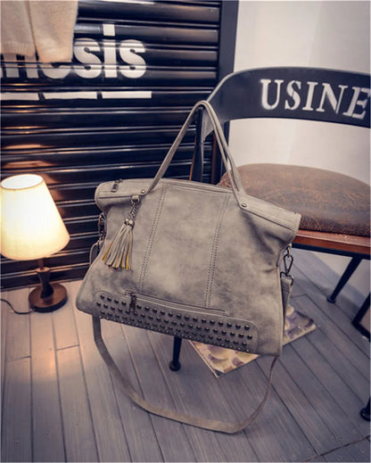 High-quality women's leather handbag