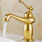 Bathroom faucet with antique bronze finish, made of solid brass, for washbasin, with single lever and water mixer