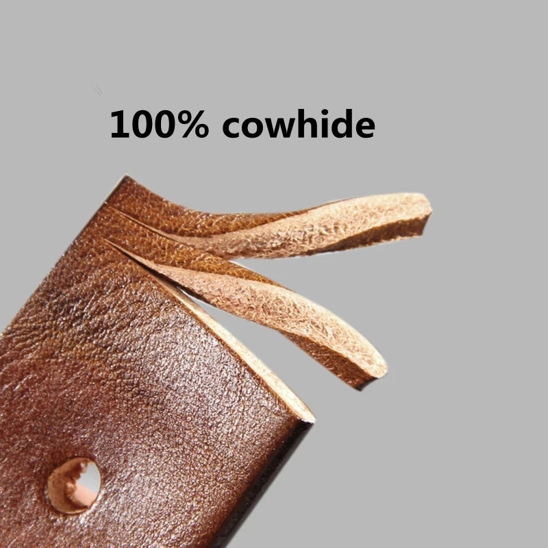Vintage luxury men's belt, handmade from cowhide leather with a copper buckle, Cinturon Gotico model, versatile for wearing with jeans and other casual outfits