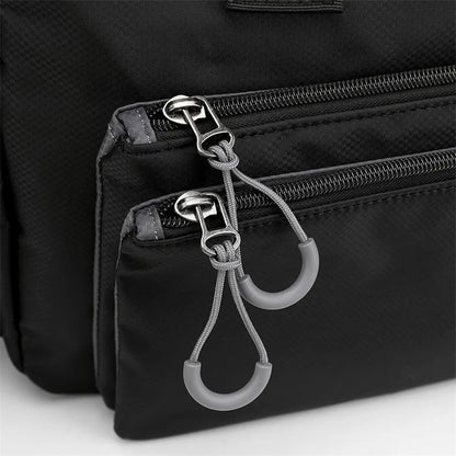 High-quality men's shoulder bag, crossbody, messenger style or executive bag in nylon, large and small sizes.