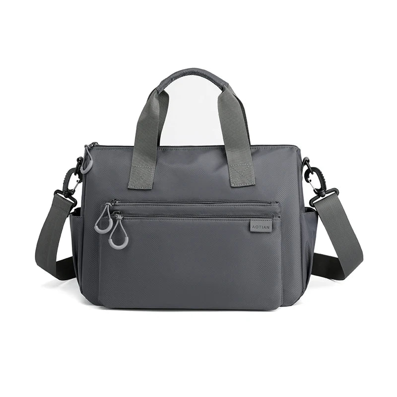 High-quality men's shoulder bag, crossbody, messenger style or executive bag in nylon, large and small sizes.