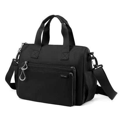High-quality men's shoulder bag, crossbody, messenger style or executive bag in nylon, large and small sizes.