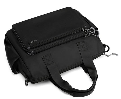 High-quality men's shoulder bag, crossbody, messenger style or executive bag in nylon, large and small sizes.