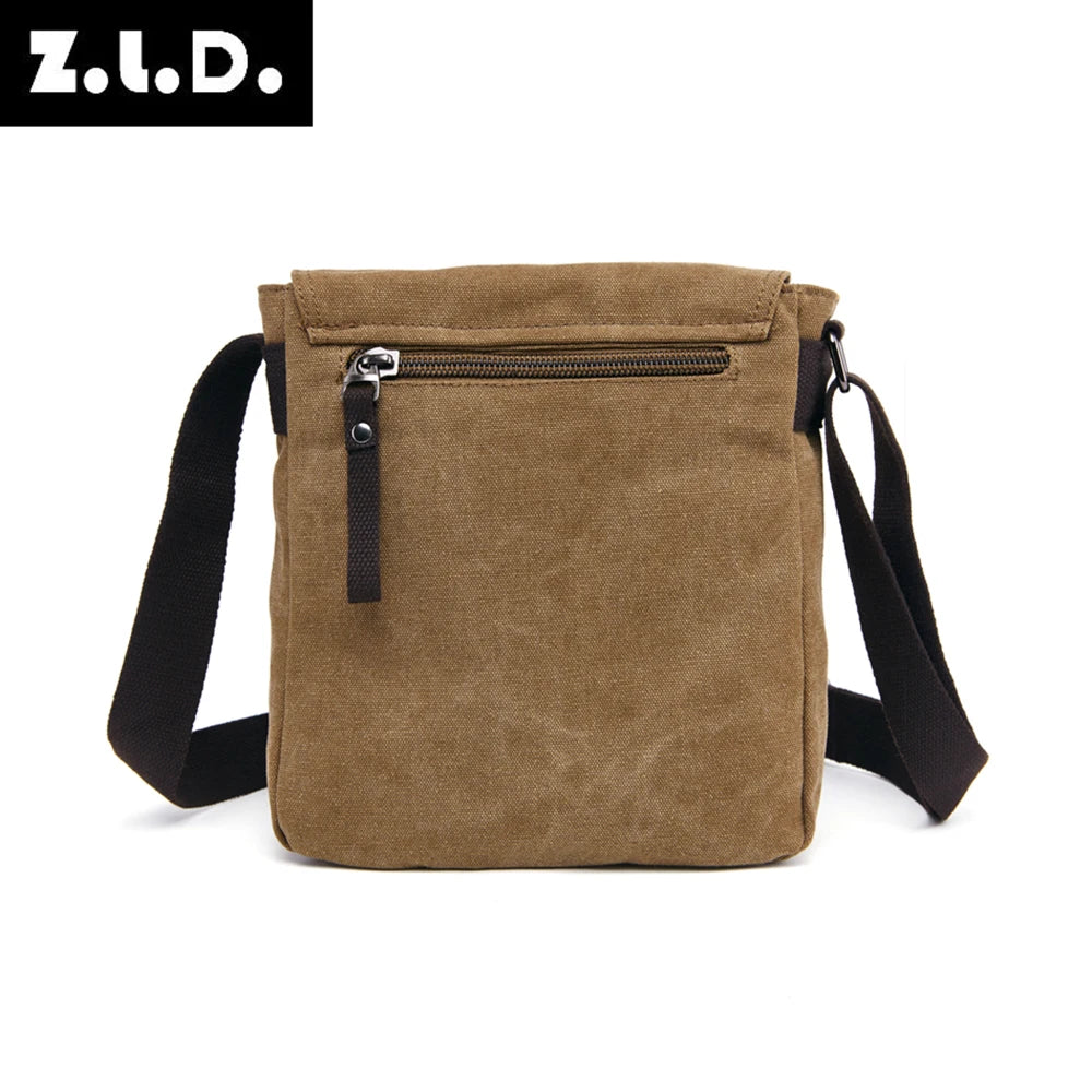 Unisex vintage canvas bag