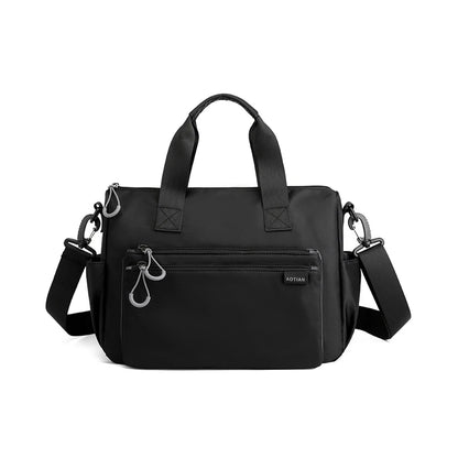 High-quality men's shoulder bag, crossbody, messenger style or executive bag in nylon, large and small sizes.