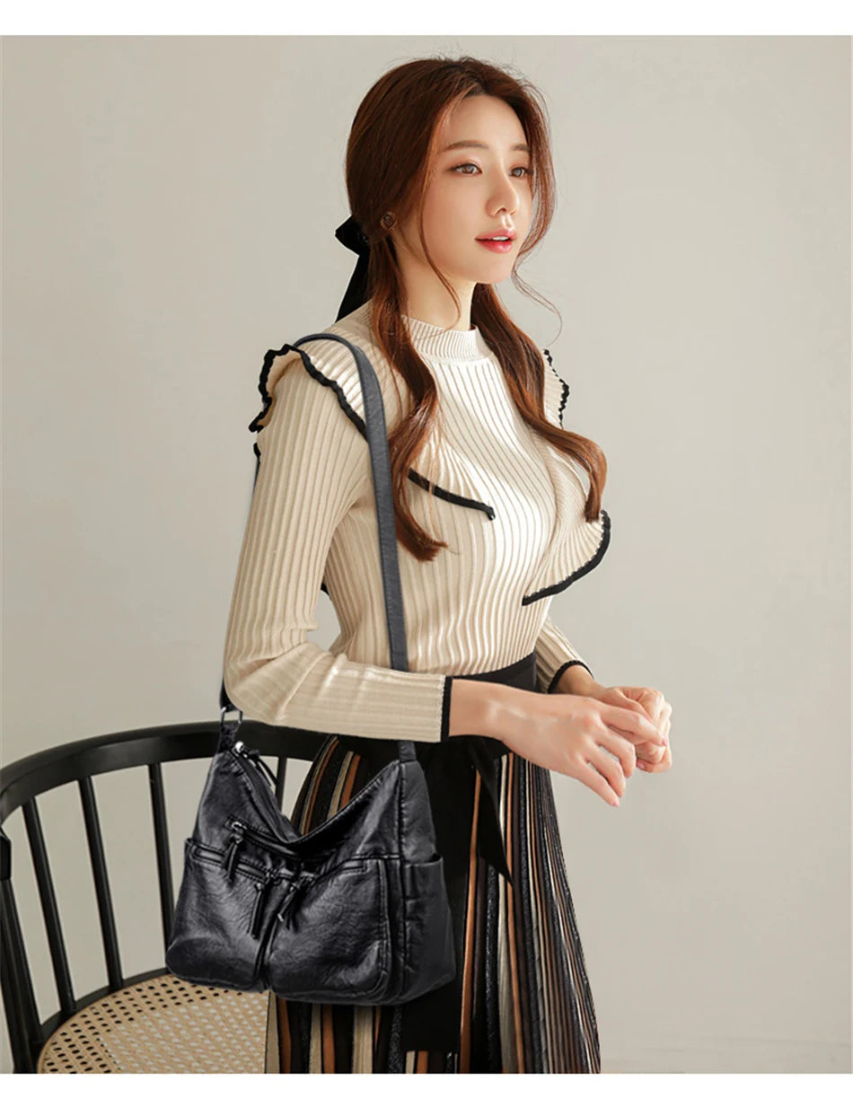 Luxury women's crossbody bags in high-quality leather